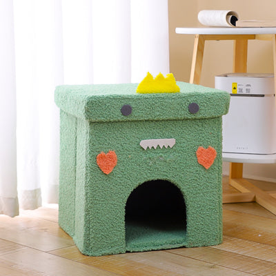 Casa Cama Felina Plegable 4 Estaciones con Diseño Moderno