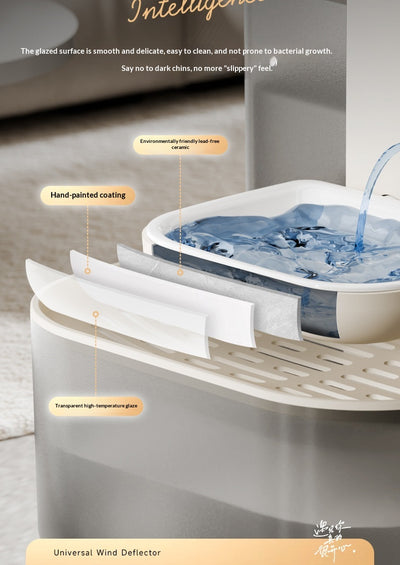 Fuente de Agua para Mascotas con Control Termostático y Flujo Automático Inclinado - Image 20