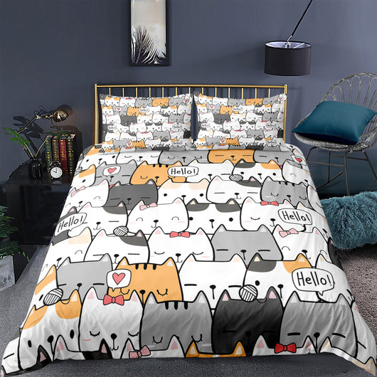 Juego de Funda Nórdica y Almohada Kitty Series - Image 3