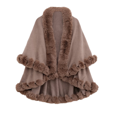 Capa y Chal de Doble Capa con Cuello de Conejo para Otoño e Invierno - Image 30
