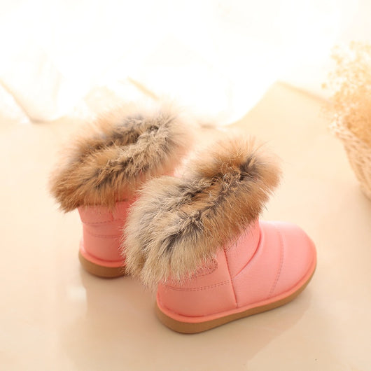 Botas de Nieve para Niña con Forro de Conejo Real y Suela Suave - Image 13