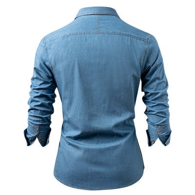 Chaqueta Casual de Algodón Puro Resistente a Arrugas para Hombre - Image 25