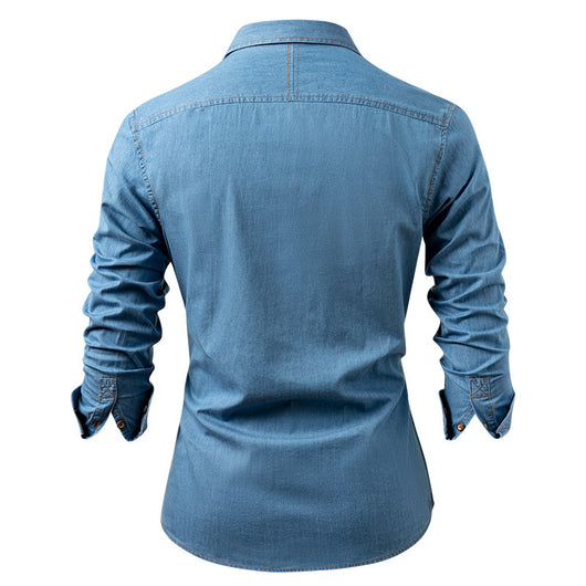 Chaqueta Casual de Algodón Puro Resistente a Arrugas para Hombre - Image 25