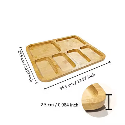 Bandeja Organizadora de Bambú con Tapa Acrílica Transparente - Image 8