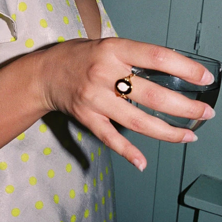 Anillo de Plata 925 con Baño de Oro 18K Diseño Ovalado Elegante - Image 10