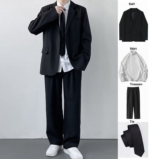 Saco Ejecutivo Talla Grande Hombre Estilo Universitario Primavera Otoño - Image 2
