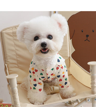 Suéter Cardigan con Botones para Perros Pequeños - Abrigo Otoño Invierno - Image 5