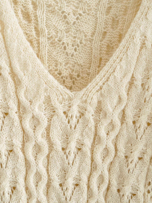 Suéter Calado Otoño Suelto para Mujer Casual - Image 9