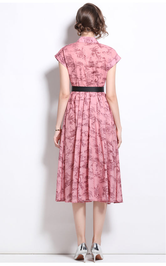 Vestido Polo Estampado Manga Corta para Mujer - Image 9