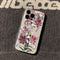 Funda Transparente TPU con Flores para Teléfono