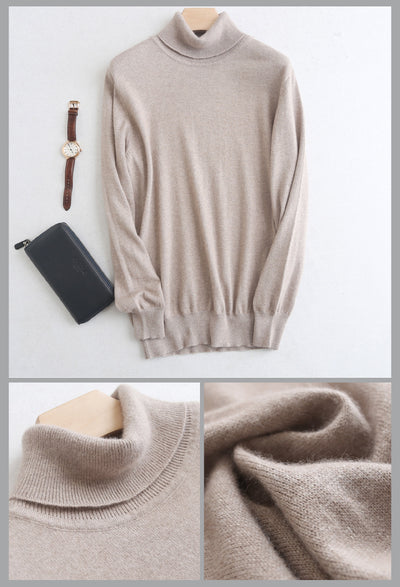 Suéter Cuello Alto Hombre Lana Merino Tejido Cálido - Image 17