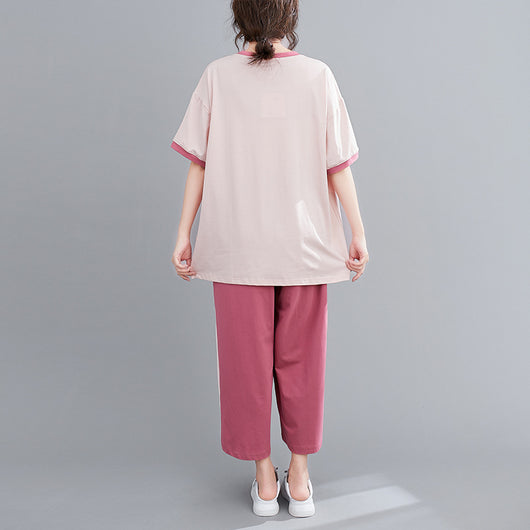 Pijama Camiseta Margarita Suelta Casual Cómoda - Image 6