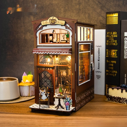Maqueta de Café Miniatura en Madera