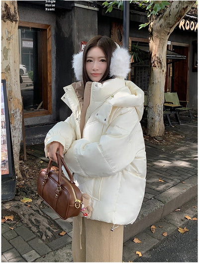 Chaqueta Acolchada Corta para Mujer con Capucha - Impermeable y Térmica - Image 31