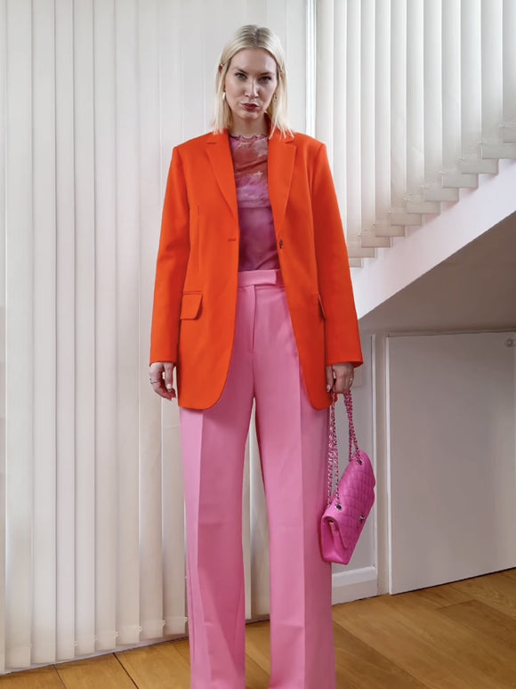 Pantalones Talle Alto Pierna Ancha Diseño Exclusivo Efecto Adelgazante para Mujer