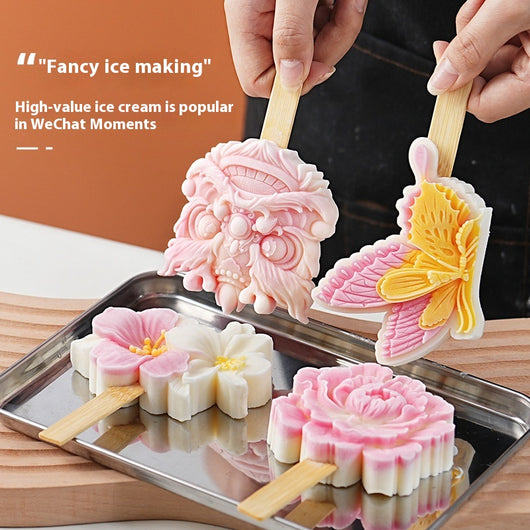 Molde de Silicona Comestible Estilo Antiguo para Helados Artesanales - Image 2