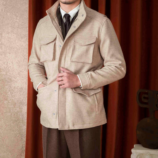 Chaqueta Safari de Lana Slim Fit para Hombre - Image 2