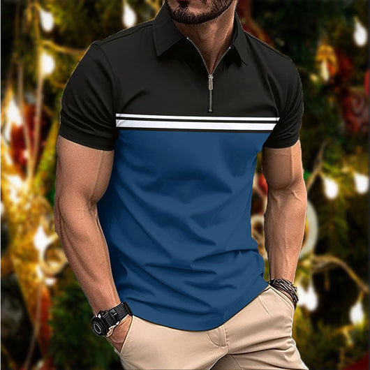 Polo Slim Fit para Hombre con Cuello Puntiagudo y Rayas en el Pecho - Image 14