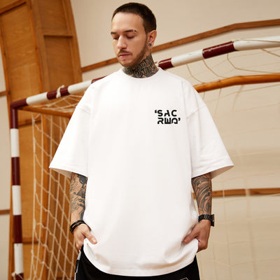 Camiseta Suelta Trendy de Manga Corta para Hombre Talla Grande - Image 13