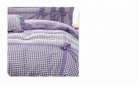 Conjunto de Pijama Cuadrille Estilo Princesa Coreano de 4 Piezas con Encaje - Image 13