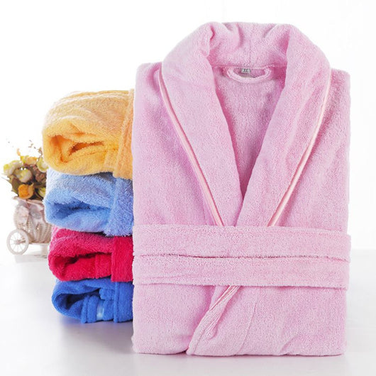 Bata de Baño Térmica de Algodón - Unisex Absorbente y Secado Rápido - Image 3