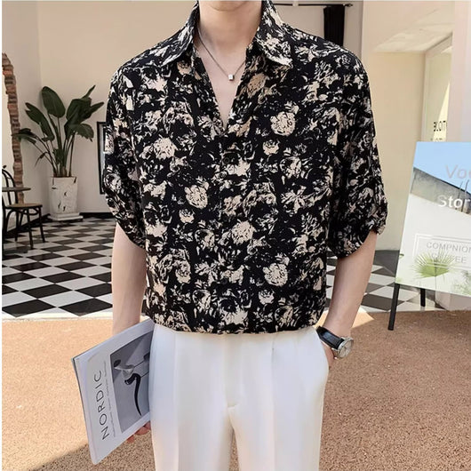 Playera Suelta Oversize de Manga Corta para Hombre - Estilo Casual Versátil - Image 4
