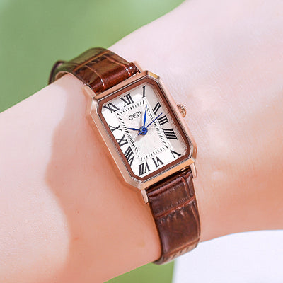 Reloj Cuadrado Retro Impermeable Versátil para Mujer - Image 6