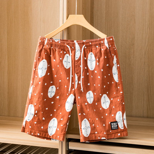 Shorts Cargo Camuflaje Lino Cinco Bolsillos Tendencia - Image 4