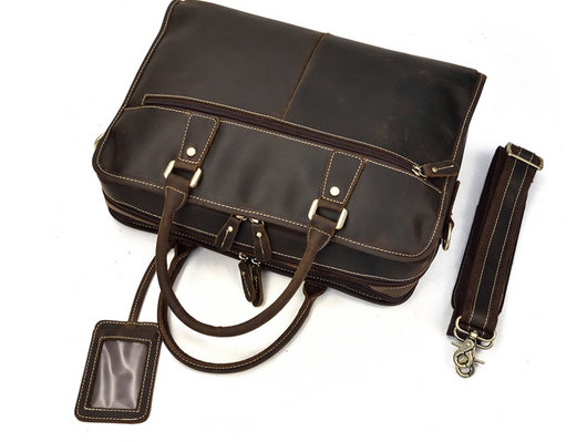 Maletín Ejecutivo de Cuero Crazy Horse Vintage para Hombre - Image 6