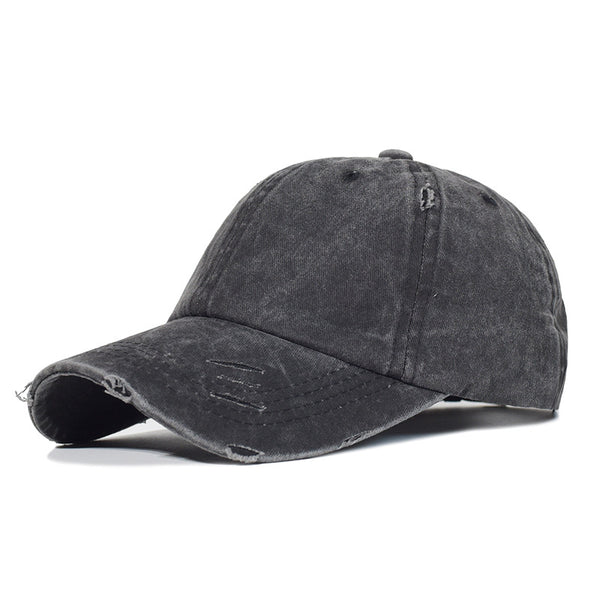 Gorra de Béisbol Ajustable con Agujero para Coleta