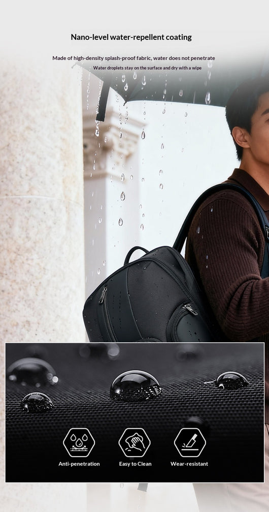 Mochila Ejecutiva Multifuncional para Hombre con Descarga de Peso - Image 9