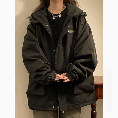 Chaqueta Estilo Americano Suelta Unisex - Diseño Tooling Versátil - Image 5