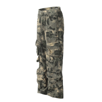 Pantalones de Trabajo Camuflaje Tie-dye Multi-bolsillos para Montaña - Image 41
