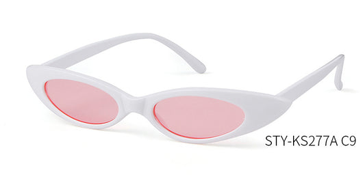 Clear frame cat eye sunglasses with bright yellow lenses, suitable for fashion wear and sun protection. - Image 34