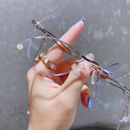 Gafas Graduadas Sin Marco para Mujer con Detalles en Cristales - Image 2