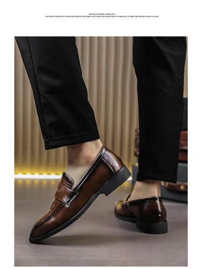 Zapatos Formales de Cuero para Hombre Talla Grande - Diseño Puntiagudo Elegante - Image 14