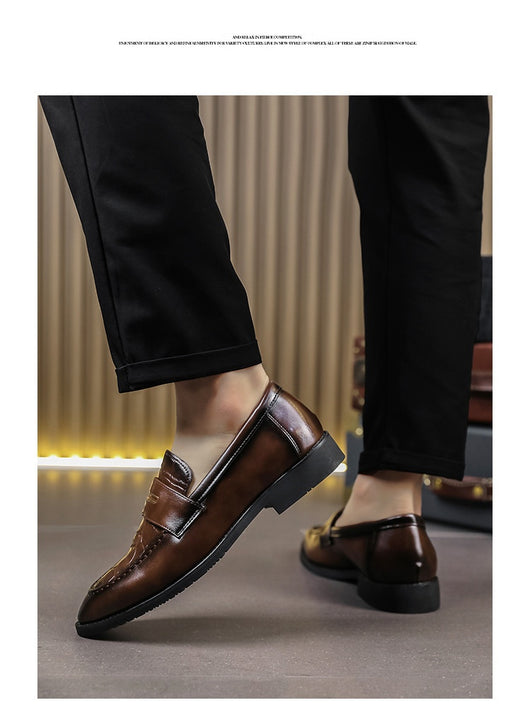 Zapatos Formales de Cuero para Hombre Talla Grande - Diseño Puntiagudo Elegante - Image 14