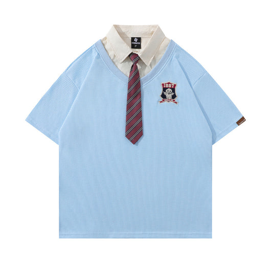Camisa Polo College con Insignia para Hombre - Image 3