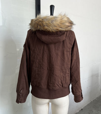 Chaqueta Corta Estilo Retro Americano con Capucha - Image 10