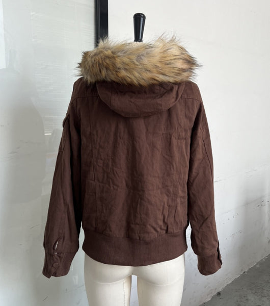 Chaqueta Corta Estilo Retro Americano con Capucha - Image 10