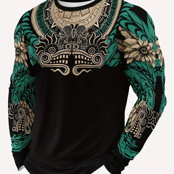 Camiseta Manga Larga Hombre Estilo Trendy Primavera Otoño