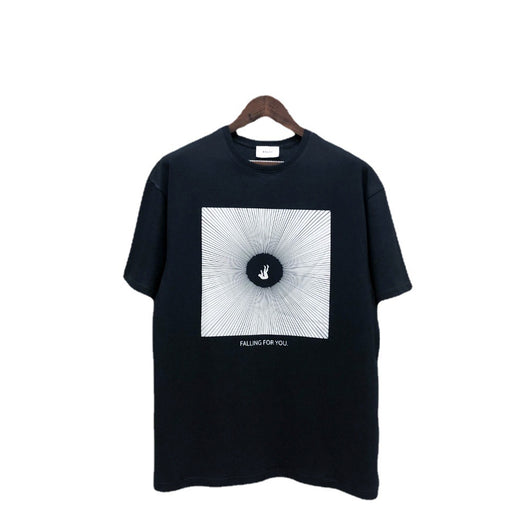 Camiseta Suelta de Manga Corta para Parejas - Estilo Urbano Moderno - Image 7