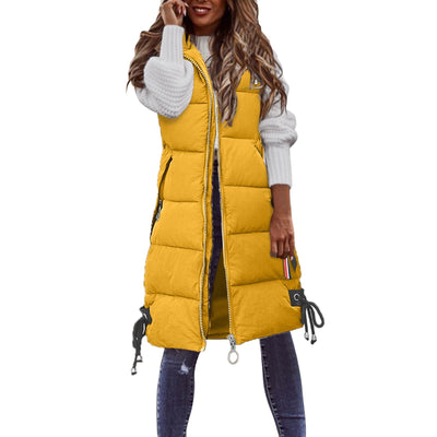 Chaleco de Algodón para Mujer - Largo Casual y Versátil - Image 7