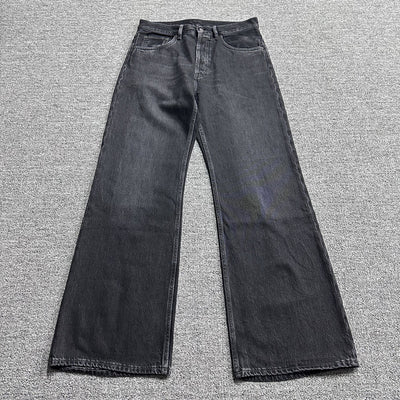 Jeans Rectos Holgados Vintage Desgastados en Negro - Image 9