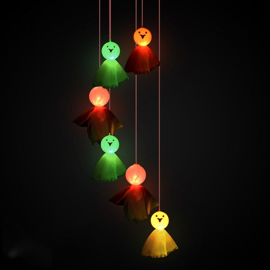 Luces Solares Decorativas Halloween - Campanas de Viento con Calaveras y Calabazas - Image 12