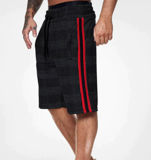 Pantalones Cortos de Cuadros para Hombre - Estilo Slim Fit Playa - Image 2