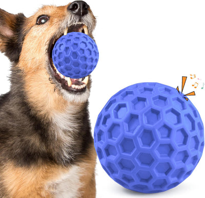 Pelotas de Goma Indestructibles con Sonido para Perros Grandes y Masticadores Agresivos
