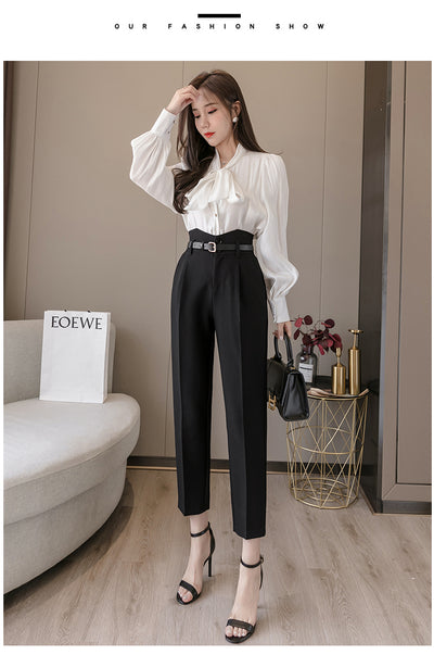 Pantalones Harem Cintura Alta para Mujer - Pantalones Frescos de Verano - Image 17