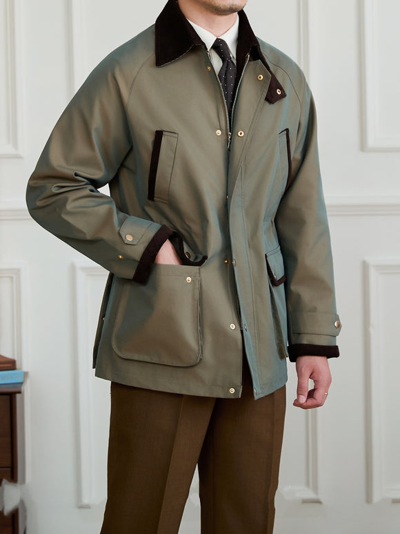 Chaqueta Vintage Impermeable para Aventuras al Aire Libre