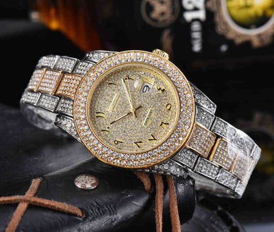 Reloj de Cuarzo Acero Inoxidable con Cristales Completos para Hombre - Image 8